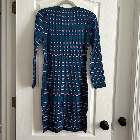 DVF Diane Von Furstenberg Harry Dress Sz M in Blue - Picture 5 of 5